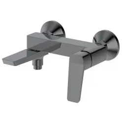 FLERY bateria wannowa/prysznicowa ścienna z obrotową wylewką, gun metal  FY010GM