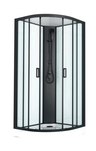 BALATON 1 Kabina prysznicowa wolnostojąca czterościenna półokrągła 90x90x203 SANOTECHNIK PS10B