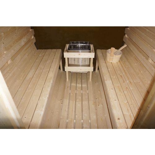 NYBORG L Przestronna sauna zewnętrzna dla maks. 6 osób F80220