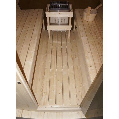 NYBORG L Przestronna sauna zewnętrzna dla maks. 6 osób F80220
