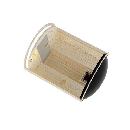 NYBORG L Przestronna sauna zewnętrzna dla maks. 6 osób F80220