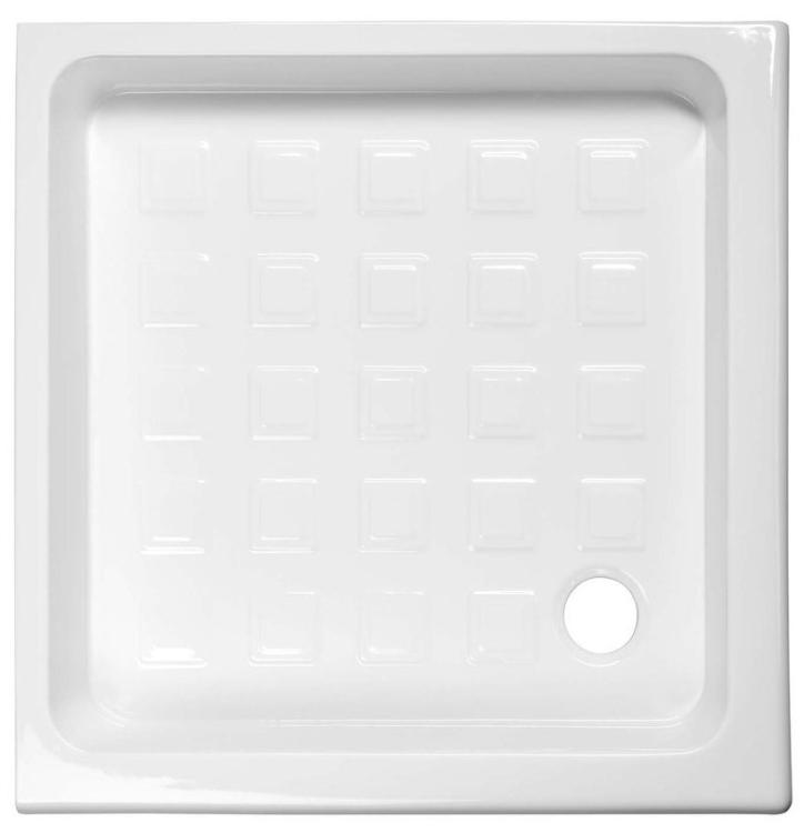 RETRO brodzik prysznicowy ceramiczny, kwadrat 100x100x20cm, biały 134001
