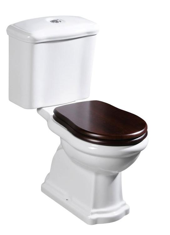 RETRO deska WC, Soft Close, orzech/chrom 108840 aranżacja