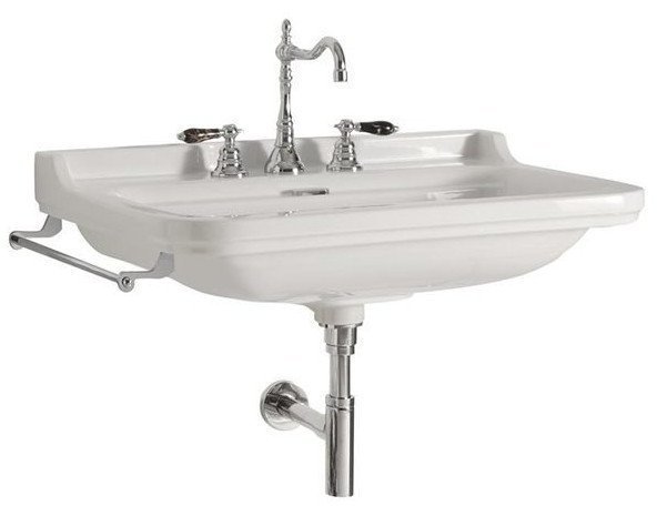 WALDORF umywalka ceramiczna 60x55cm, z 3 otworami na baterię, biała 4140K1-3