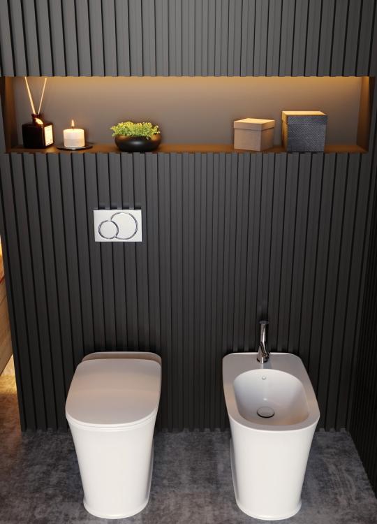 THE NEW YORKER misa WC 36,5x60cm, odpływ poziomy/pionowy, biały 561801