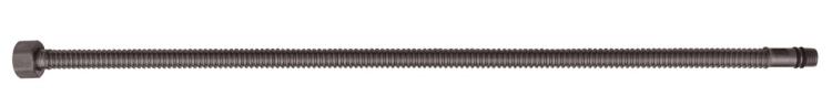 Wąż przyłączeniowy ze stali nierdzewnej M10x3/8", 40cm, gun metal 33358 długośc