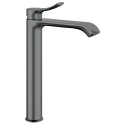 SUGA bateria umywalkowa wysoka , gun metal TJ006GM