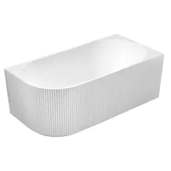 TIBERA STRIP  R wanna wolnostojąca 150x75 cm, biała (prawa) E1037G
