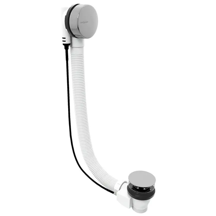 Syfon automatyczny z korkiem do wanny długość 600 mm, korek 72 mm, chrom 71850