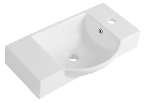 LITOS umywalka ceramiczna 55x32cm, biała 4077