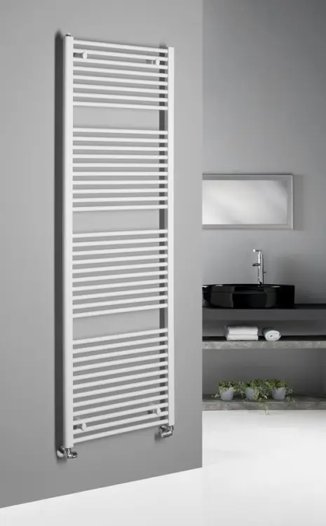 DIRECT Grzejnik łazienkowy 600x1850 mm, 1148 W, biały ILR86T  na ścianie