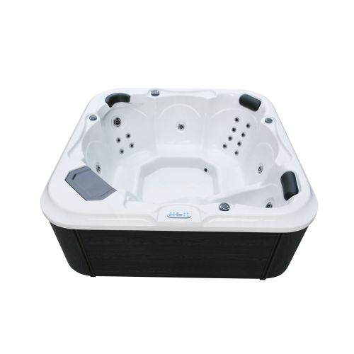 Basen ogrodowy zewnętrzny 6 osobowy JACUZZI - TYROL, ze schodkami i pokrywą, biały - SPA58