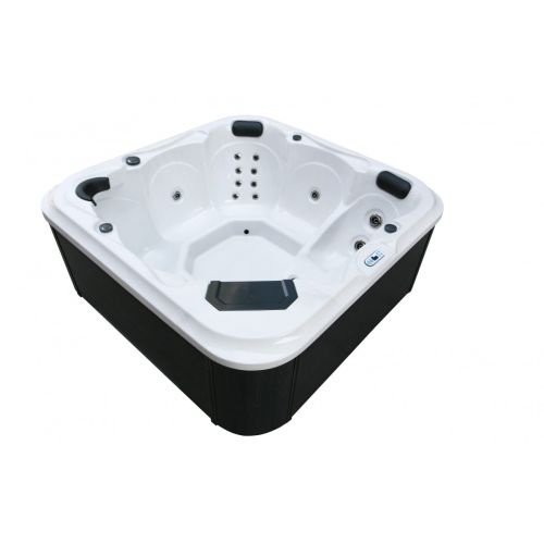Basen ogrodowy zewnętrzny 6 osobowy JACUZZI - TYROL, ze schodkami i pokrywą, biały - SPA58