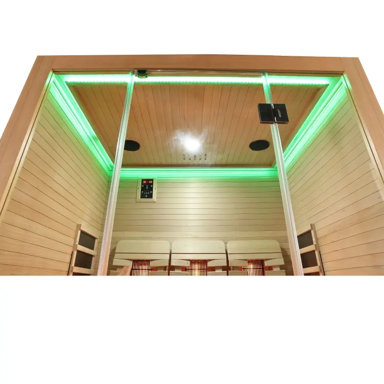 OPEN Trzyosobowa Sauna na podczerwień infrared 150x120x200cm SANOTECHNIK J20150