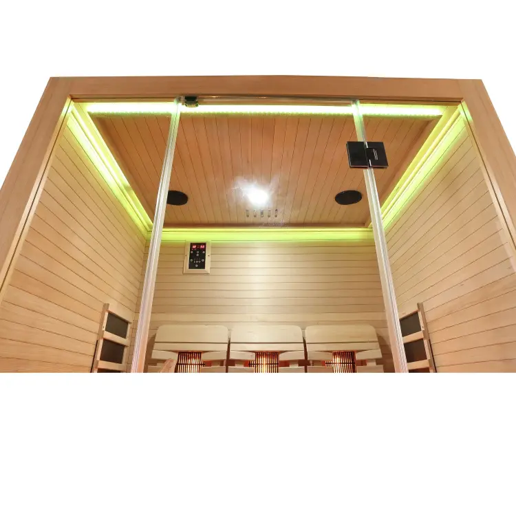 OPEN Trzyosobowa Sauna na podczerwień infrared 150x120x200cm SANOTECHNIK J20150