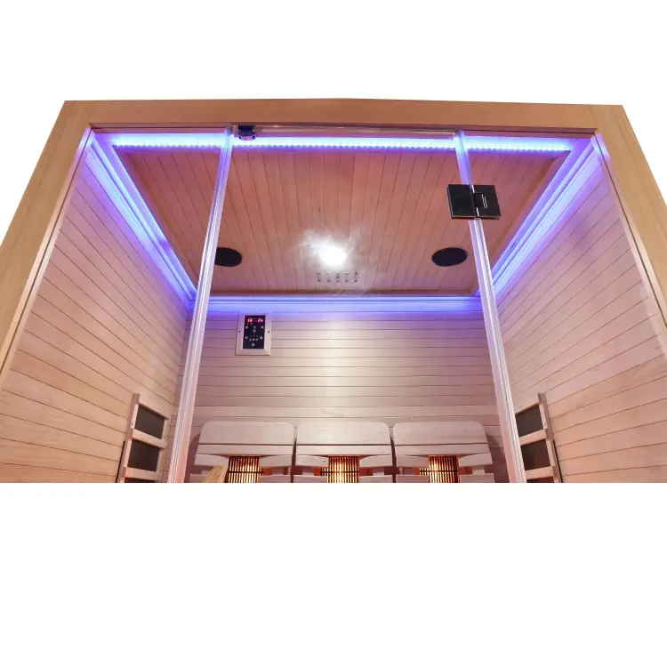 OPEN Trzyosobowa Sauna na podczerwień infrared 150x120x200cm SANOTECHNIK J20150