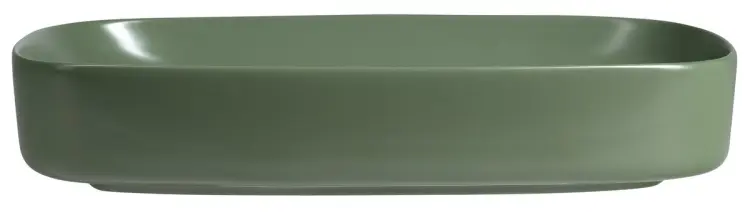 MATTEO umywalka ceramiczna nablatowa 65x40cm, zielona 3064-128