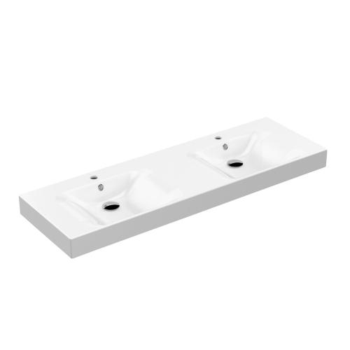CENTO Umywalka ceramiczna podwójna 140x45 cm 353601