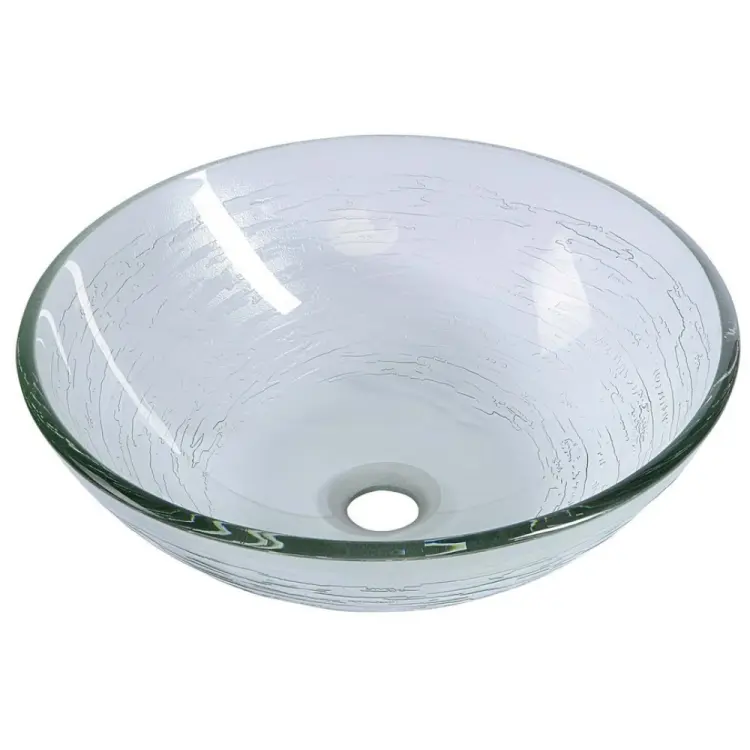 RIPPLE Umywalka szklana ⌀42x14 cm 2501-18