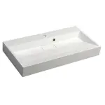 AMUR umywalka kompozytowa 90x9x46cm, biała 55032
