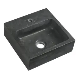 BLOK Umywalka kamienna 30x10x30 cm antracyt 2401-29