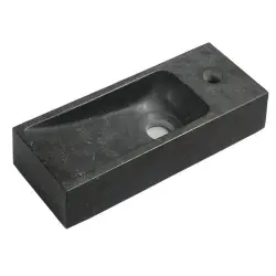 BLOK Umywalka kamienna 38x8x14 cm antracyt 2401-31