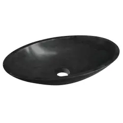 BLOK umywalka kamienna 60x11x35 cm, czarny mat Marquin 2401-40