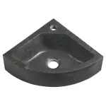 BLOK Umywalka kamienna narożna 30x10x30 cm antracyt 2401-30