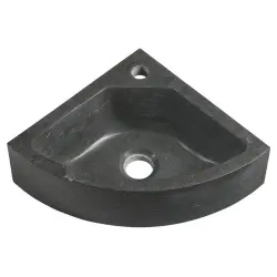 BLOK Umywalka kamienna narożna 30x10x30 cm antracyt 2401-30
