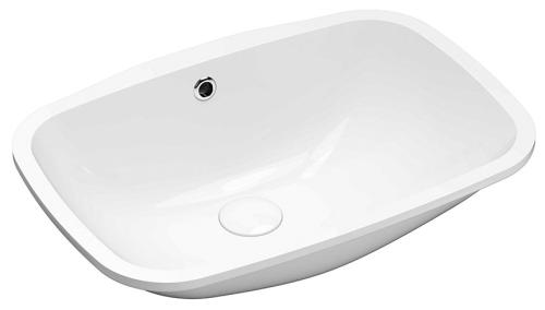 NUVO umywalka podblatowa ceramiczna, 55x38cm, biały 50354