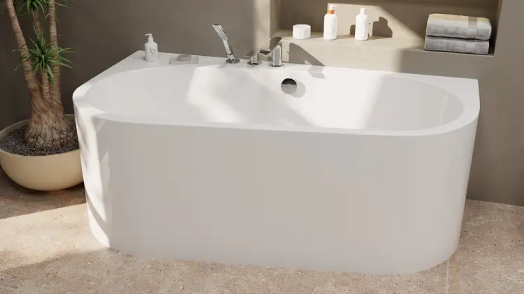 ASTRA WDL MONOLITH wanna wolnostojąca przyścienna 160x85x60cm, biała 30611MDL z bliska