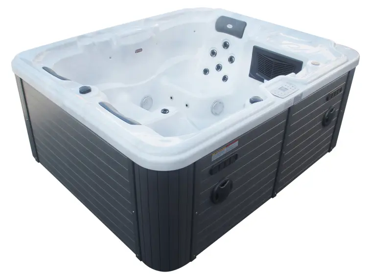 Basen ogrodowy zewnętrzny JACUZZI - OASIS, 3 osobowy biały ze schodkami i pokrywą SPA10