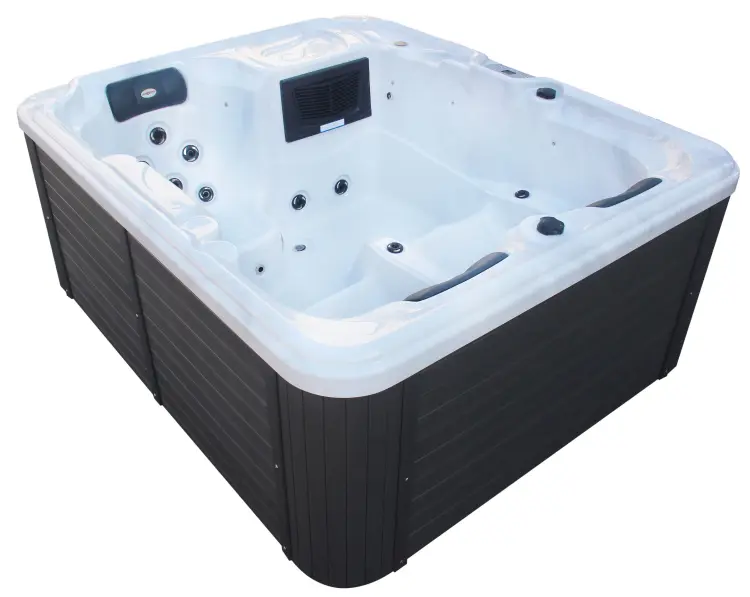 Basen ogrodowy zewnętrzny JACUZZI - OASIS, 3 osobowy biały ze schodkami i pokrywą SPA10