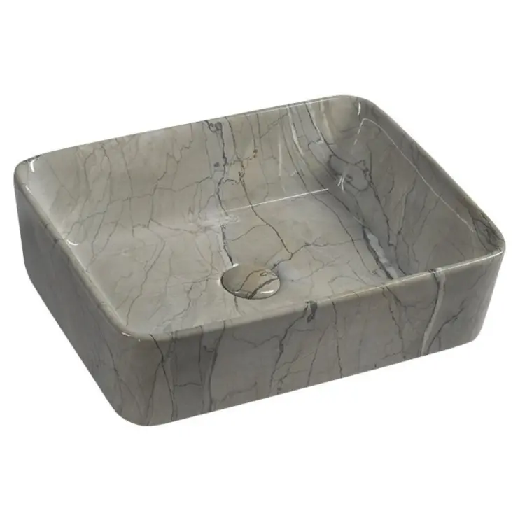 DALMA umywalka ceramiczna 48x13x38 cm, grigio MM513