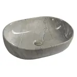 DALMA umywalka ceramiczna 59x14x42 cm, grigio MM413
