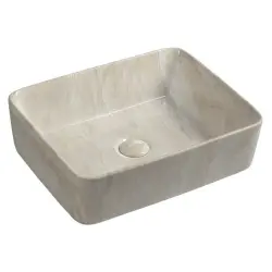 DALMA umywalka ceramiczna 48x13x38 cm, marfil MM527
