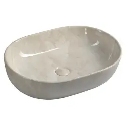 DALMA umywalka ceramiczna 59x14x42 cm, marfil MM427