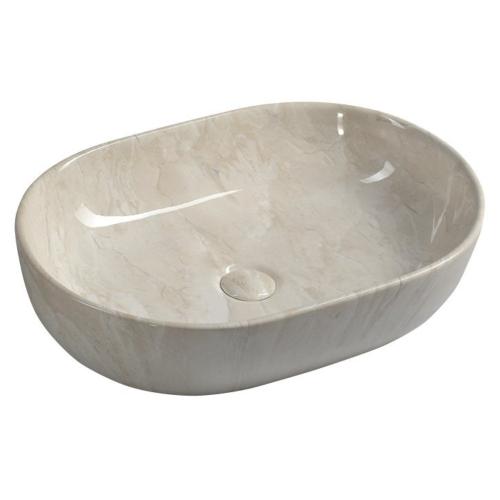 DALMA umywalka ceramiczna 59x14x42 cm, marfil MM427
