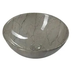 DALMA umywalka ceramiczna   ⌀42x16,5 cm grigio MM113