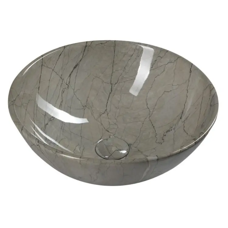 DALMA umywalka ceramiczna ⌀42x16,5 cm grigio MM113