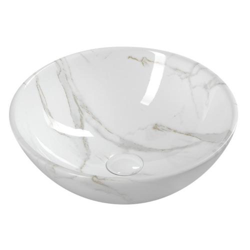 DALMA umywalka ceramiczna ⌀42x16,5 cm carrara MM117