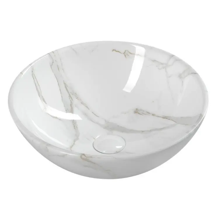 DALMA umywalka ceramiczna ⌀42x16,5 cm carrara MM117
