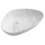 DALMA umywalka ceramiczna  58,5x39 cm carrara MM217