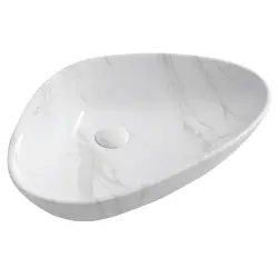 DALMA umywalka ceramiczna  58,5x39 cm carrara MM217