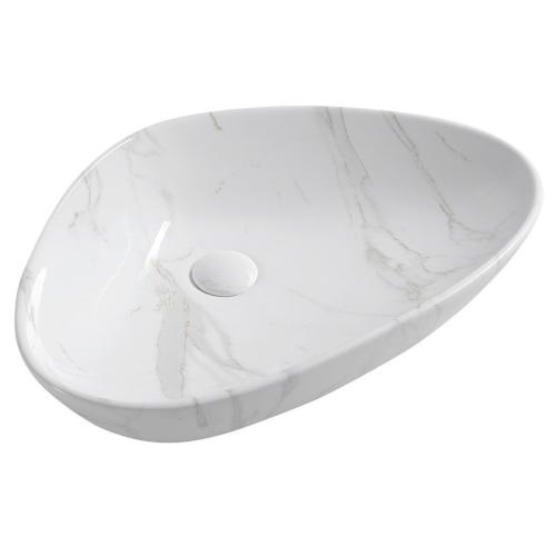 DALMA umywalka ceramiczna 58,5x39 cm carrara MM217