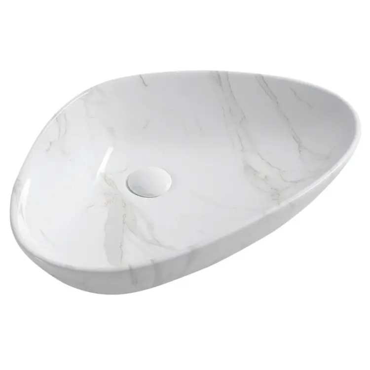 DALMA umywalka ceramiczna 58,5x39 cm carrara MM217