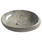 DALMA umywalka ceramiczna  68x44x16,5 cm grigio  MM313