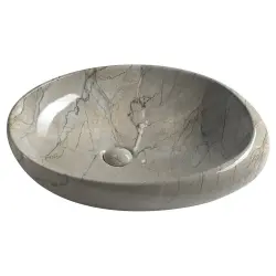 DALMA umywalka ceramiczna  68x44x16,5 cm grigio  MM313