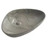 DALMA umywalka ceramiczna 58,5x39 cm  grigio MM213