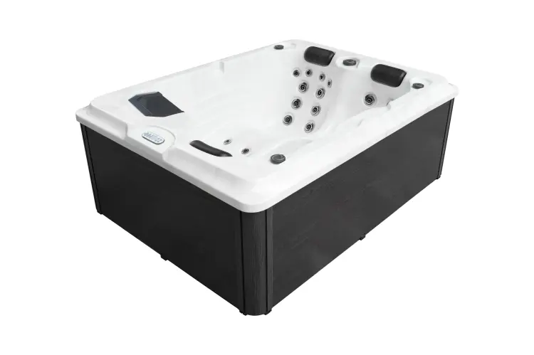 Basen ogrodowy zewnętrzny 3 osobowy JACUZZI - DIABLO, ze schodkami i pokrywą biały - SPA56